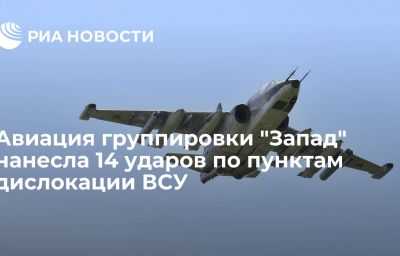 Авиация группировки "Запад" нанесла 14 ударов по пунктам дислокации ВСУ