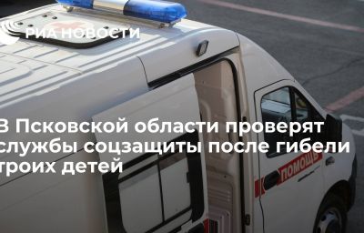 В Псковской области проверят службы соцзащиты после гибели троих детей