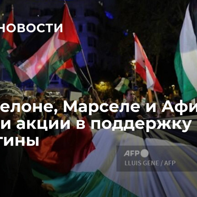 В Барселоне, Марселе и Афинах прошли  акции в поддержку Палестины