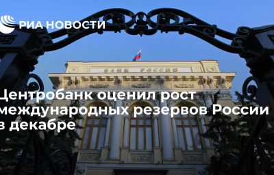 Центробанк оценил рост международных резервов России в декабре