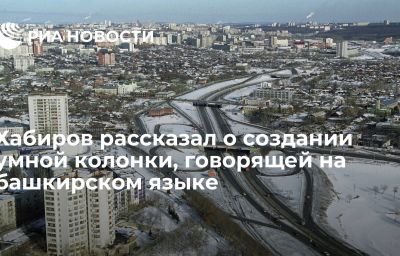 Хабиров рассказал о создании умной колонки, говорящей на башкирском языке