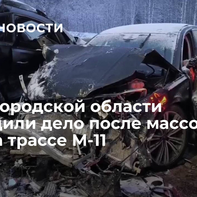 В Новгородской области возбудили дело после массового ДТП на трассе М-11