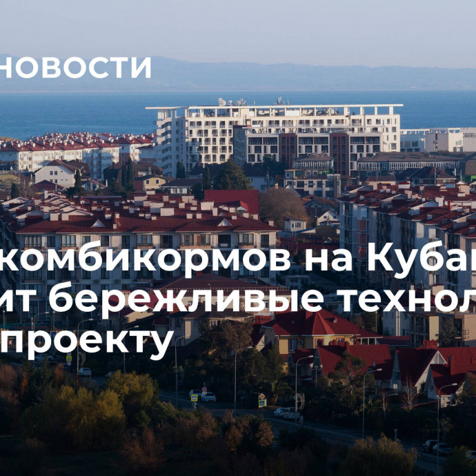 Завод комбикормов на Кубани внедрит бережливые технологии по нацпроекту