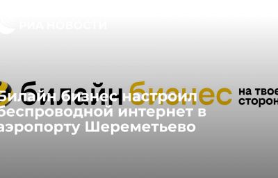 Билайн бизнес настроил беспроводной интернет в аэропорту Шереметьево