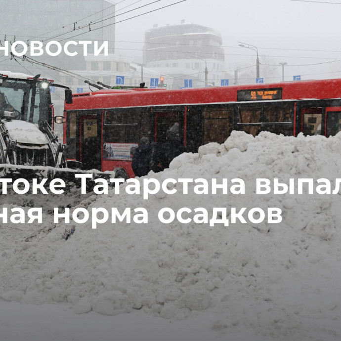 На востоке Татарстана выпала месячная норма осадков