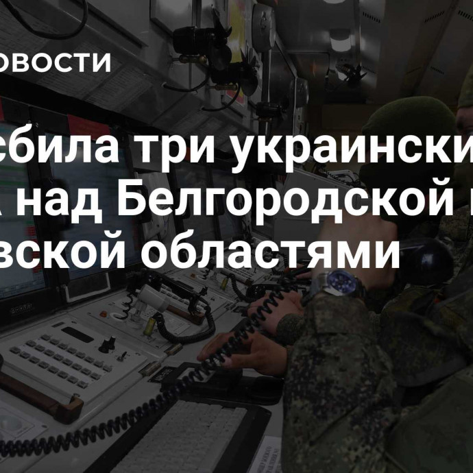 ПВО сбила три украинских БПЛА над Белгородской и Орловской областями