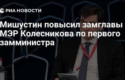 Мишустин повысил замглавы МЭР Колесникова по первого замминистра