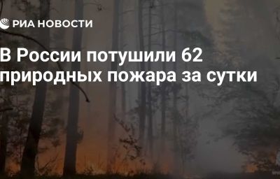 В России потушили 62 природных пожара за сутки