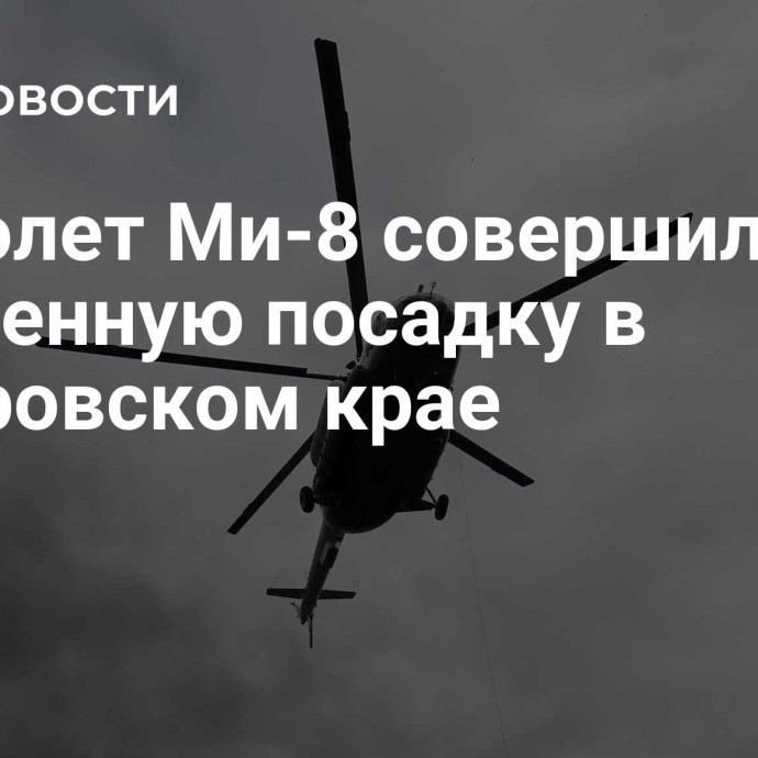 Вертолет Ми-8 совершил экстренную посадку в Хабаровском крае