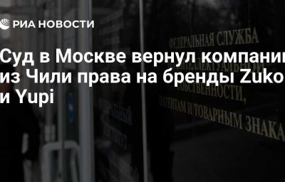 Суд в Москве вернул компании из Чили права на бренды Zuko и Yupi