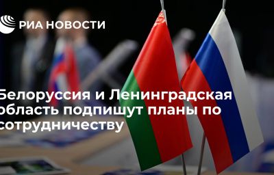 Белоруссия и Ленинградская область подпишут планы по сотрудничеству