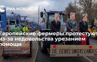 Европейские фермеры протестуют из-за недовольства урезанием помощи