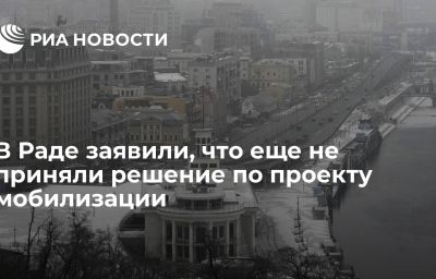 В Раде заявили, что еще не приняли решение по проекту мобилизации