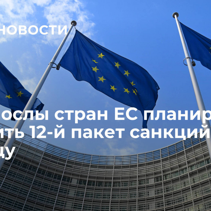 СМИ: послы стран ЕС планируют обсудить 12-й пакет санкций в пятницу