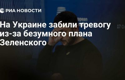 На Украине забили тревогу из-за безумного плана Зеленского