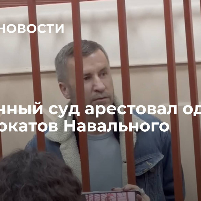 Басманный суд арестовал одного из адвокатов Навального