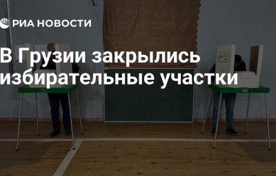 В Грузии закрылись избирательные участки