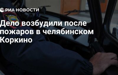 Дело возбудили после пожаров в челябинском Коркино