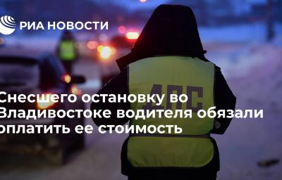 Снесшего остановку во Владивостоке водителя обязали оплатить ее стоимость