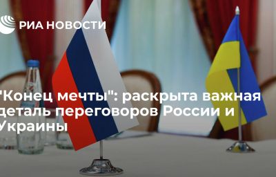 "Конец мечты": раскрыта важная деталь переговоров России и Украины