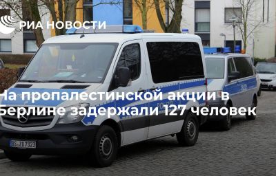 На пропалестинской акции в Берлине задержали 127 человек