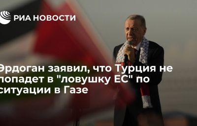 Эрдоган заявил, что Турция не попадет в "ловушку ЕС" по ситуации в Газе