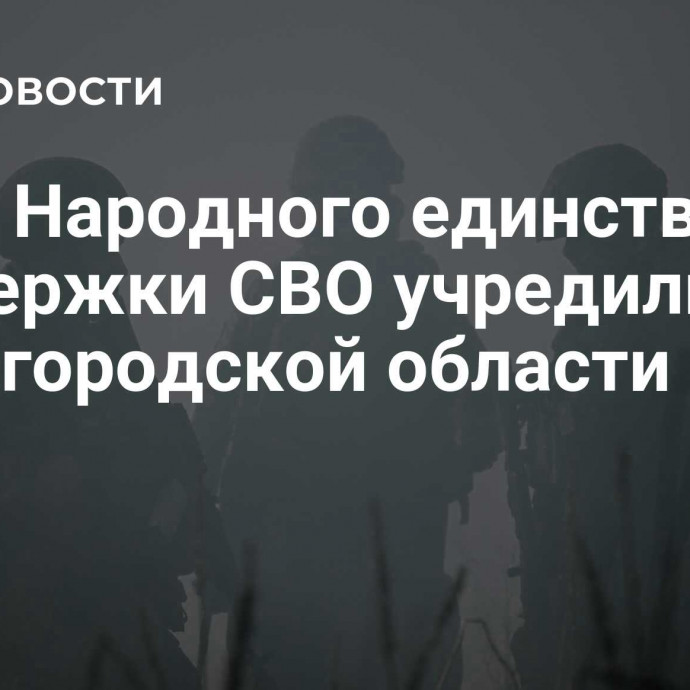 Фонд Народного единства для поддержки СВО учредили в Нижегородской области