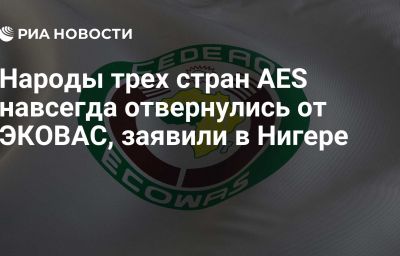 Народы трех стран AES навсегда отвернулись от ЭКОВАС, заявили в Нигере