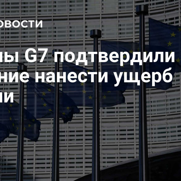 Страны G7 подтвердили желание нанести ущерб России