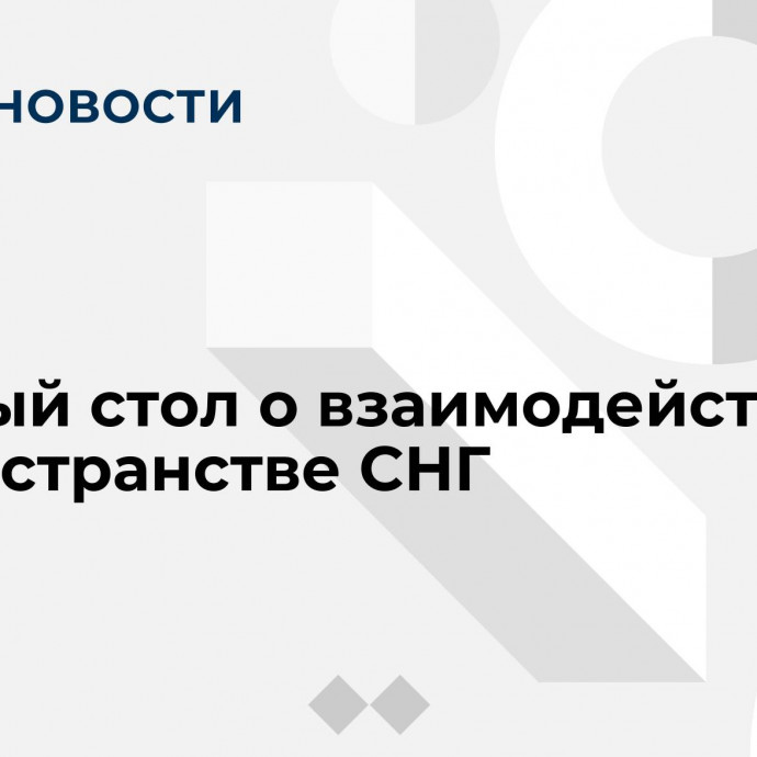 Круглый стол о взаимодействии на пространстве СНГ