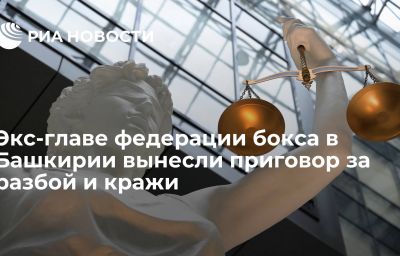 Экс-главе федерации бокса в Башкирии вынесли приговор за разбой и кражи