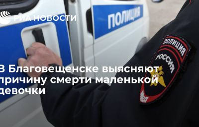 В Благовещенске выясняют причину смерти маленькой девочки