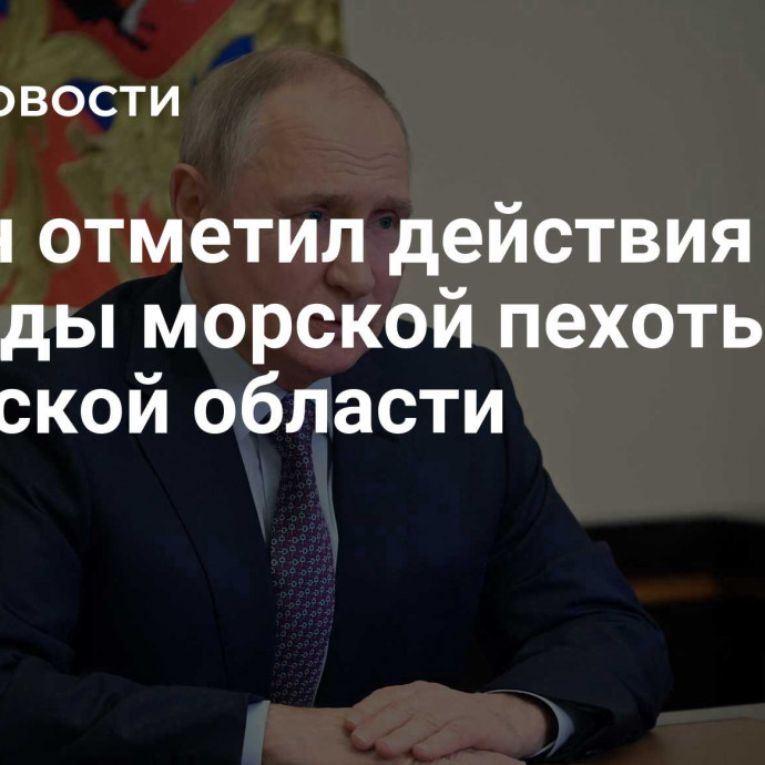 Путин отметил действия 155 бригады морской пехоты ТОФ в Курской области