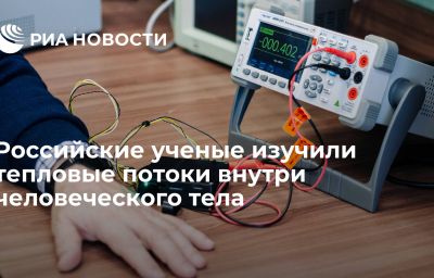 Российские ученые изучили тепловые потоки внутри человеческого тела