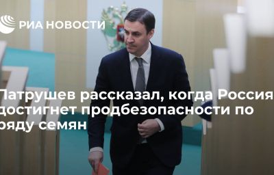 Патрушев рассказал, когда Россия достигнет продбезопасности по ряду семян