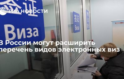 В России могут расширить перечень видов электронных виз