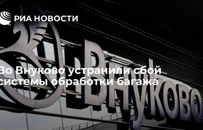 Во Внуково устранили сбой системы обработки багажа