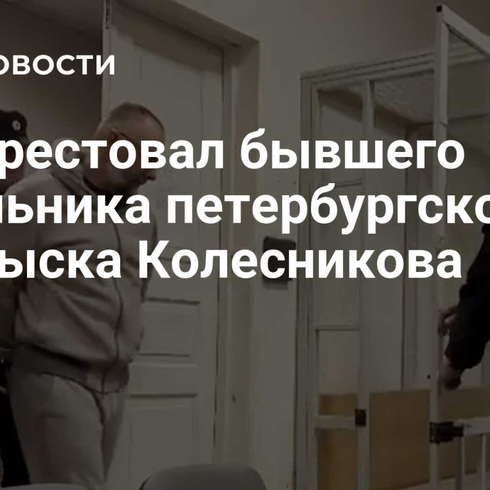 Суд арестовал бывшего начальника петербургского угрозыска Колесникова