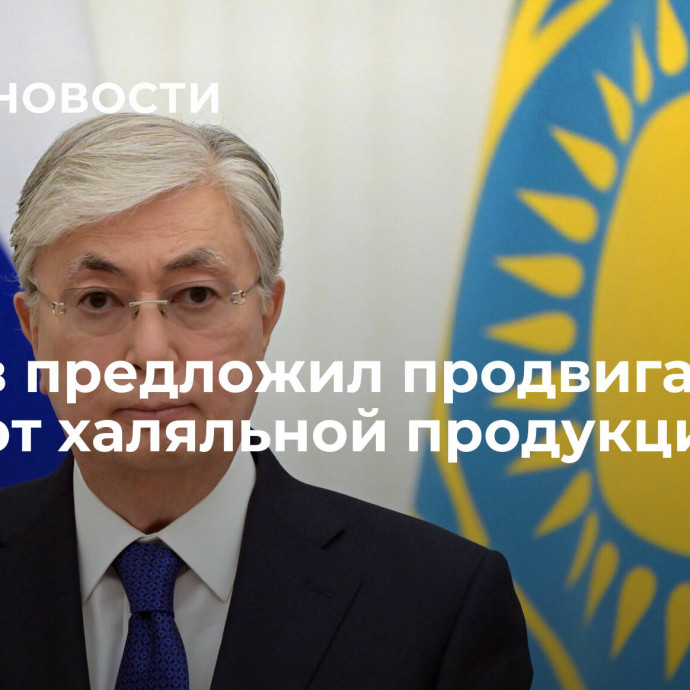 Токаев предложил продвигать экспорт халяльной продукции