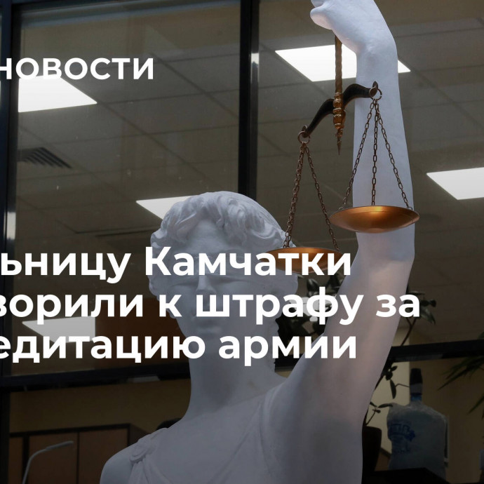 Жительницу Камчатки приговорили к штрафу за дискредитацию армии