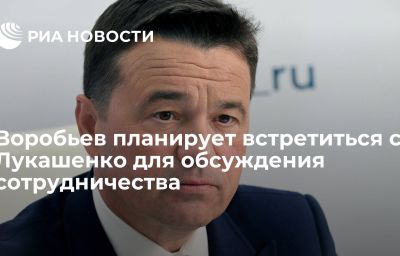 Воробьев планирует встретиться с Лукашенко для обсуждения сотрудничества