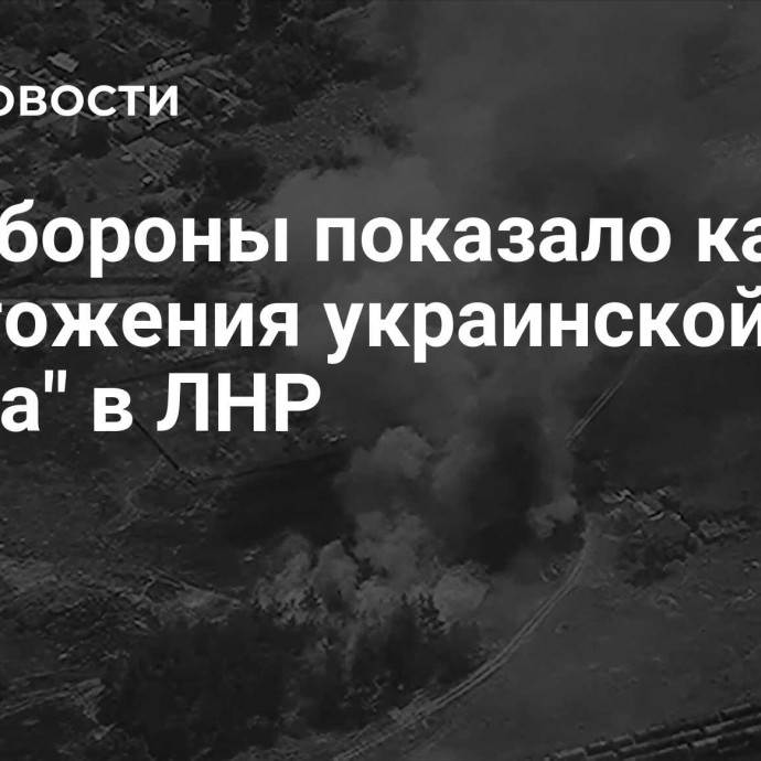 Минобороны показало кадры уничтожения украинской РСЗО 