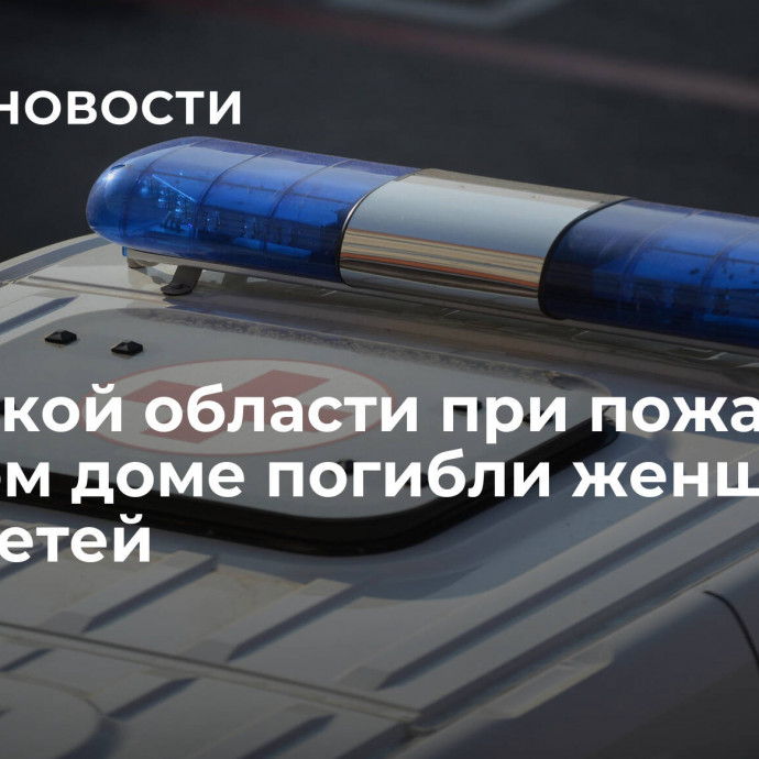 В Курской области при пожаре в частном доме погибли женщина и двое детей