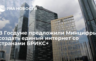 В Госдуме предложили Минцифры создать единый интернет со странами БРИКС+