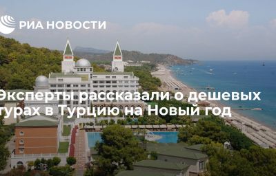 Эксперты рассказали о дешевых турах в Турцию на Новый год