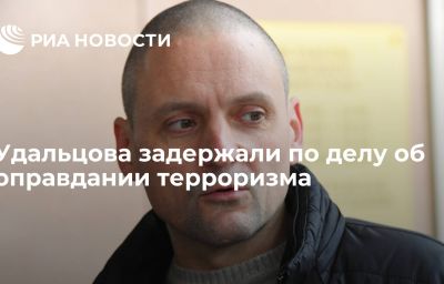 Удальцова задержали по делу об оправдании терроризма