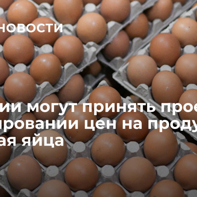 В России могут принять проект о регулировании цен на продукты, включая яйца