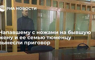 Напавшему с ножами на бывшую жену и ее семью тюменцу вынесли приговор