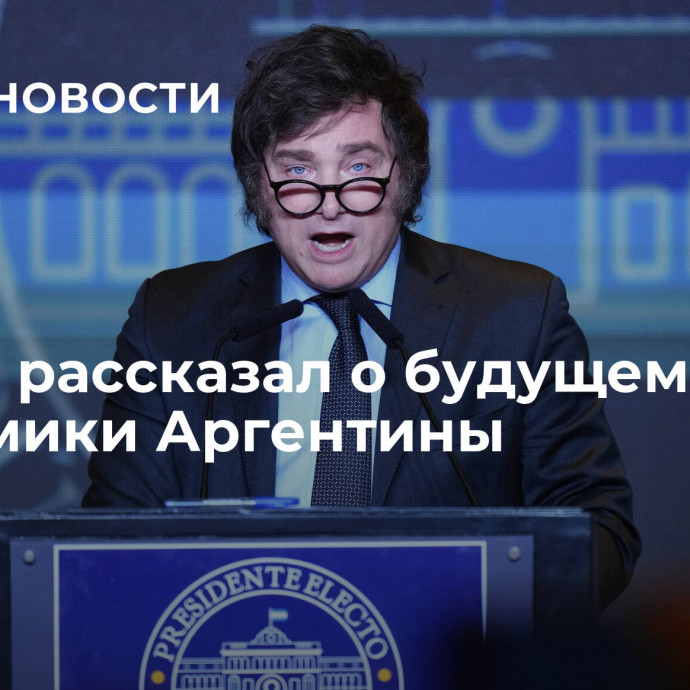 Милей рассказал о будущем экономики Аргентины