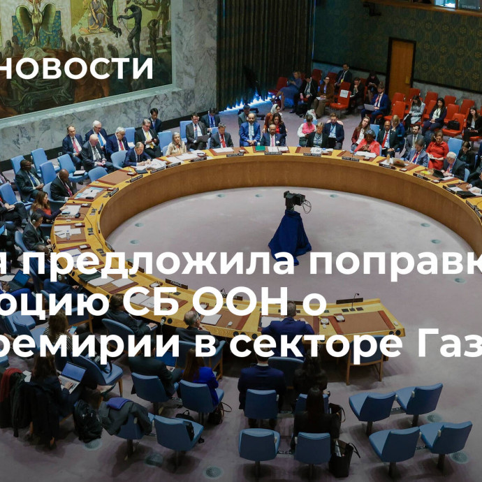 Россия предложила поправку в резолюцию СБ ООН о гумперемирии в секторе Газа